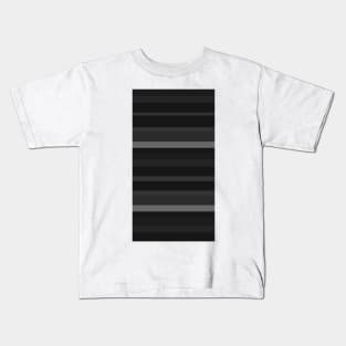 grey stripes Kids T-Shirt